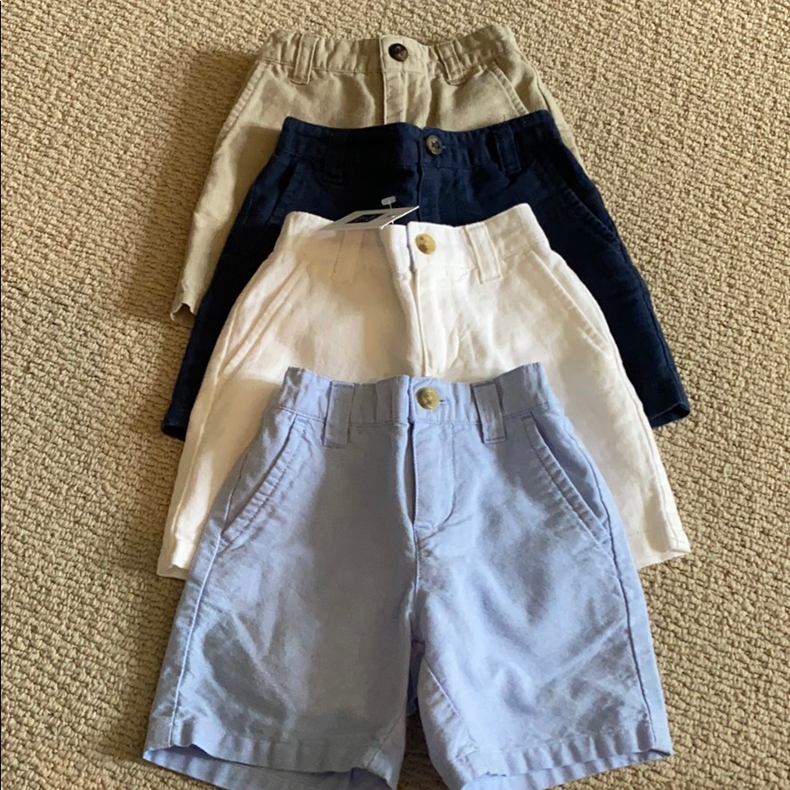 4 Pairs Janie And Jack Shorts Size 12-18mo